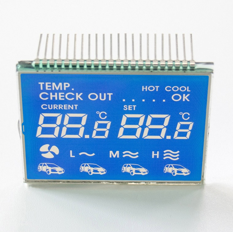 車載空調(diào)LCD段碼顯示屏